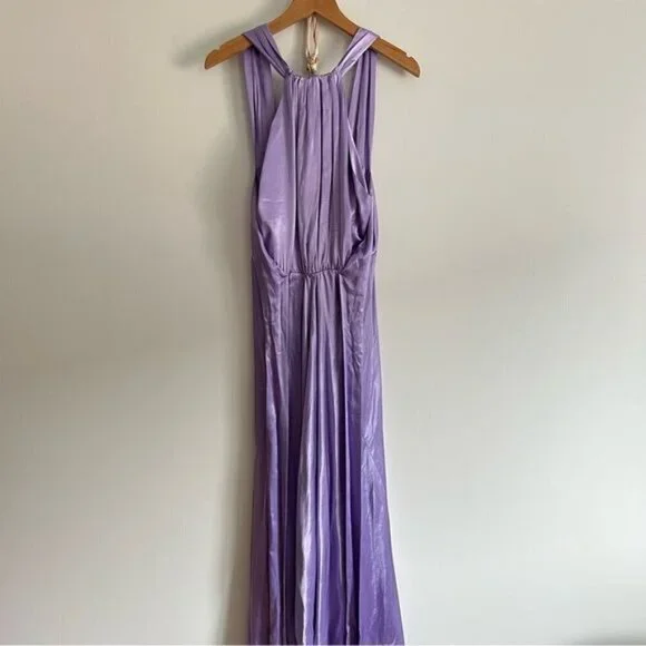 New Sabina Musayev Natti Midi Maxi Formal Bridesmaid Dress Lilac Open Back Mauve - Picture 7 of 14